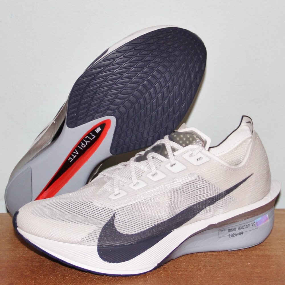 Nike ZoomX VaporFly Next% 4 Running Shoes Womens 8.5 9.5 White Silver